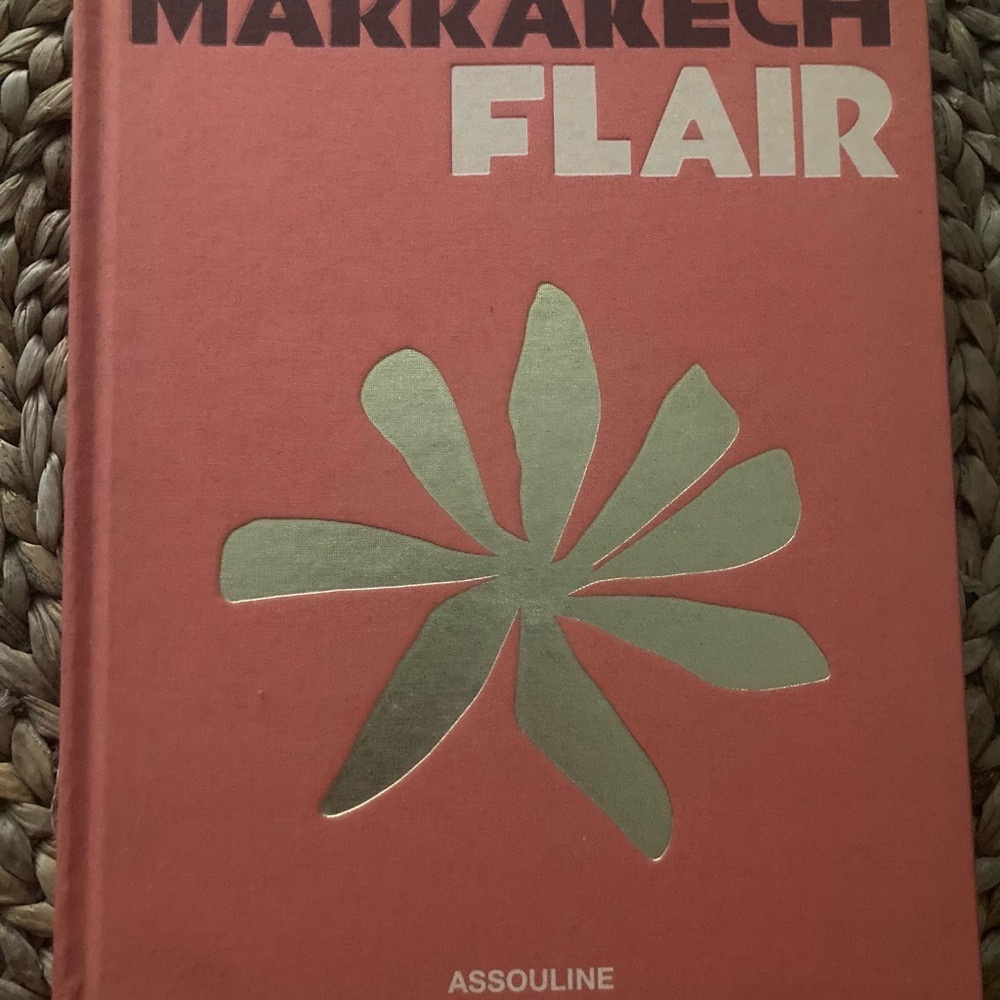 Assouline Marrakech Flair Coral Coffeetable book